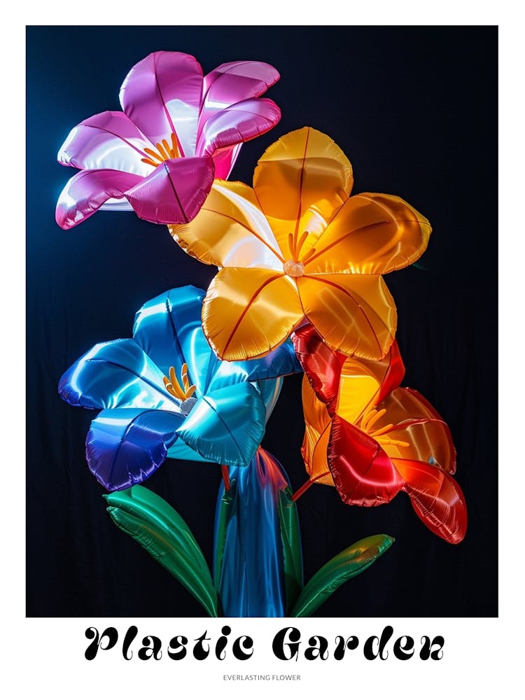 Bright Inflatable Flowers Poster Everlasting Flower 1