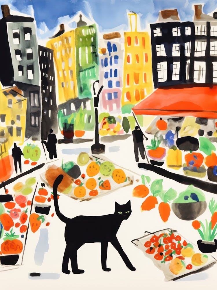 Le Marché Alimentaire de Brooklyn 1 Illustration