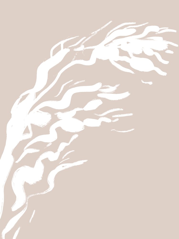 Rice Field Scandinavian Minimalist Abstract