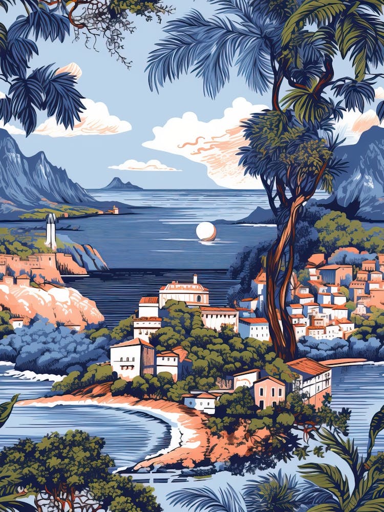 Amalfi Coast, Italy, Inspired Travel Pattern 2