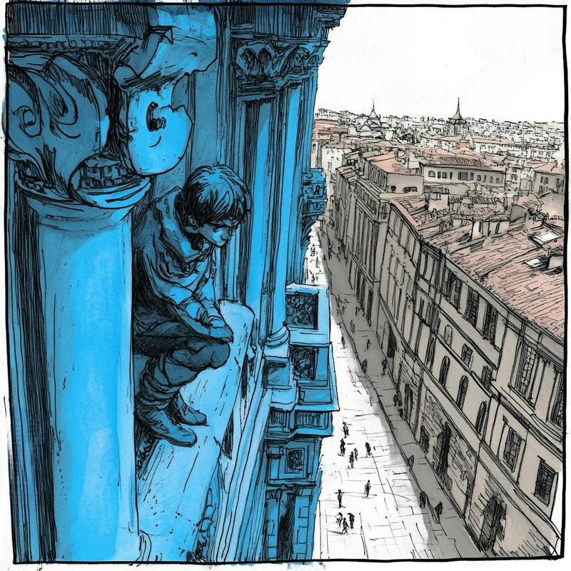Boy On A Balcony Art