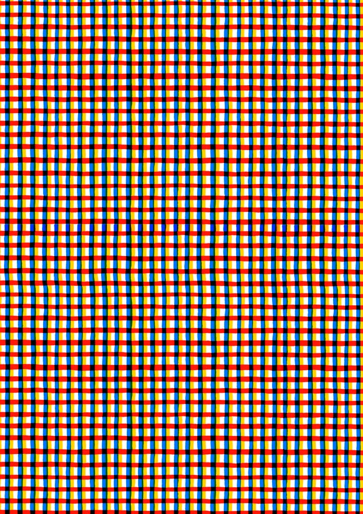 Crossed Eyes Lines Red