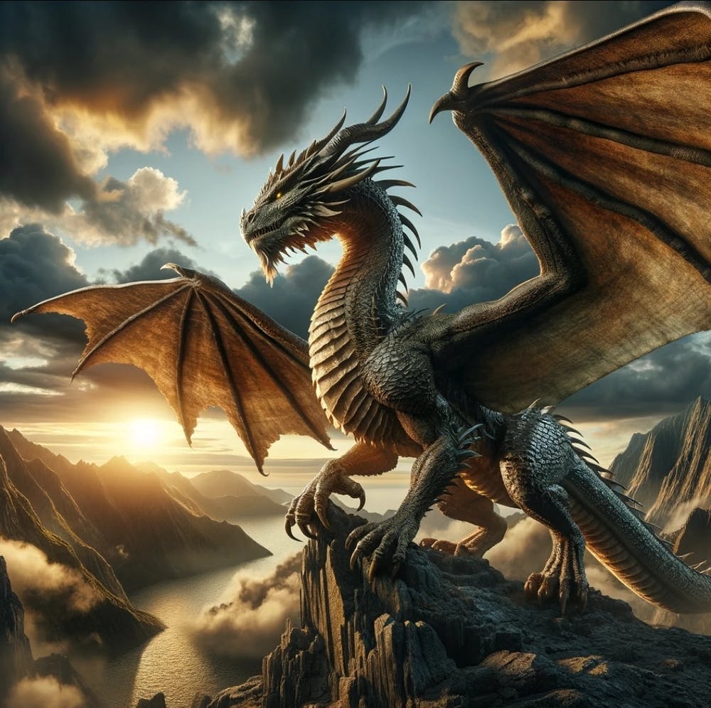 Dragon On The Cliff