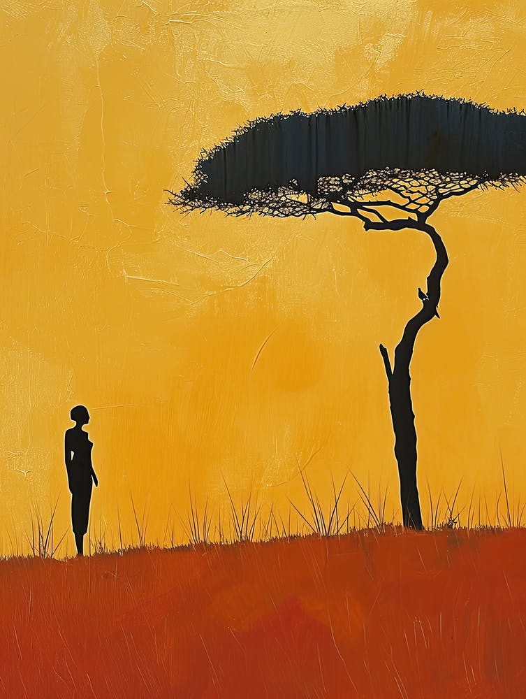 The African People; A Boho Drawing