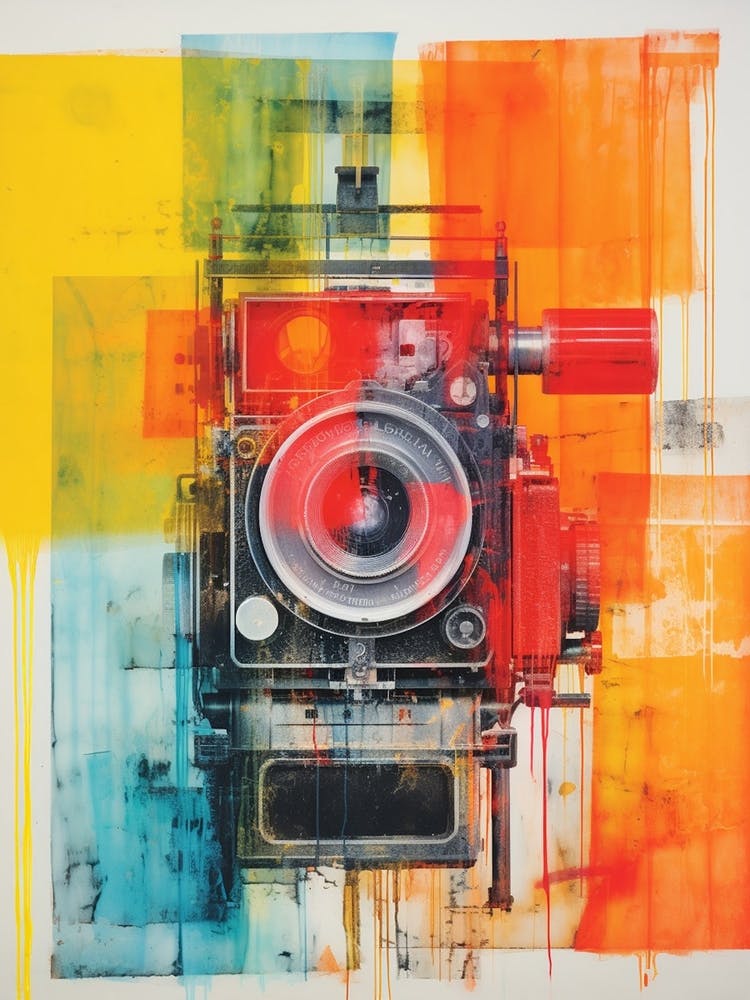 Retro Camera Screen Print Inspired