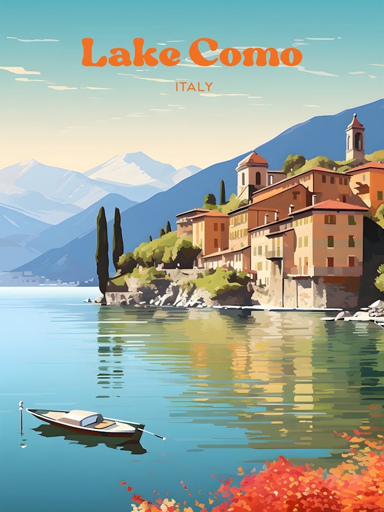 Lake Como Italy 2 Travel Poster 3 4 Resize