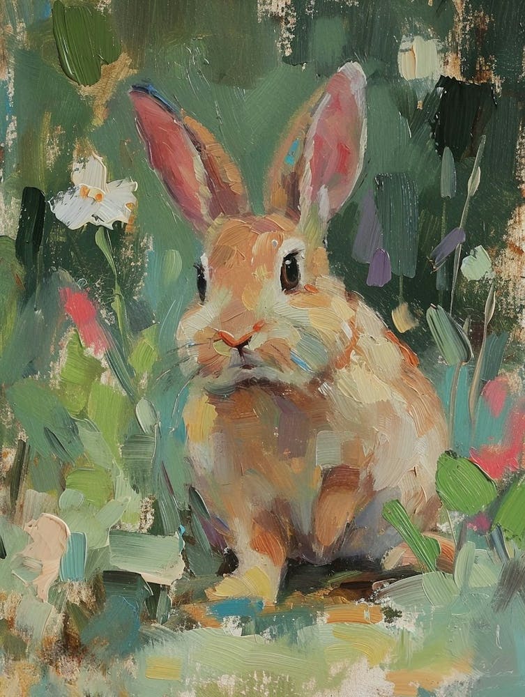 Netherland Dwarf Rabbit Painting 3