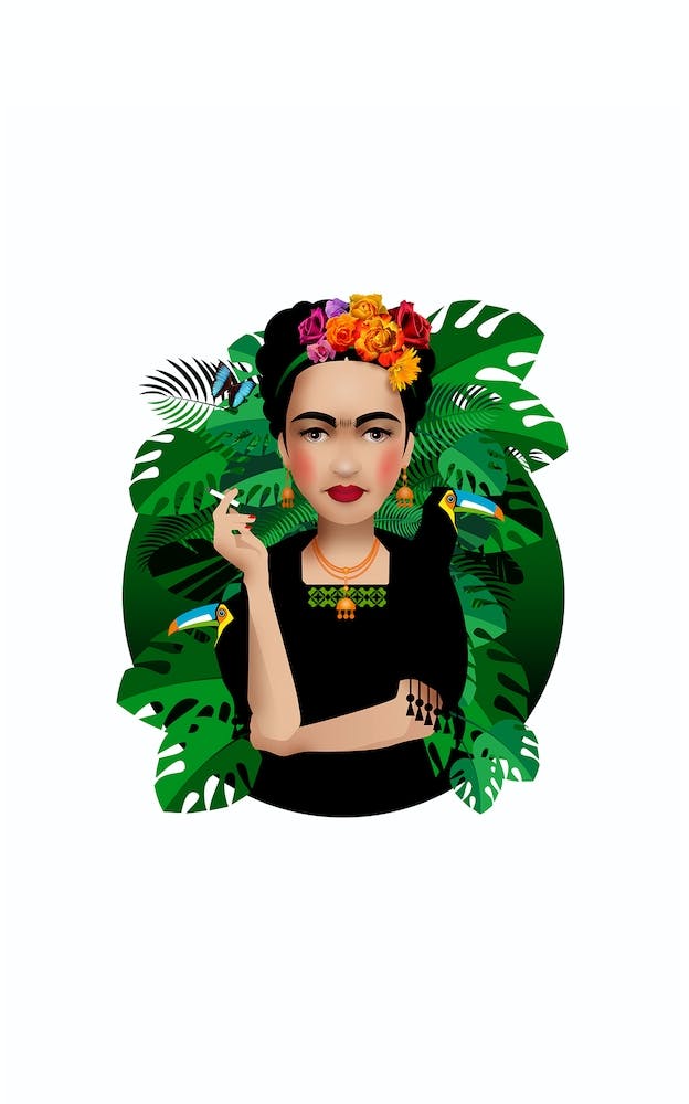 Frida Kahlo White