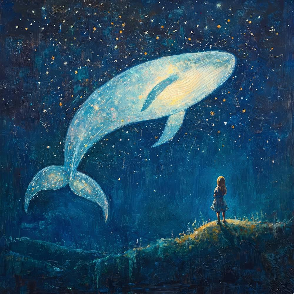 Whale In The Starry Night Sky 9