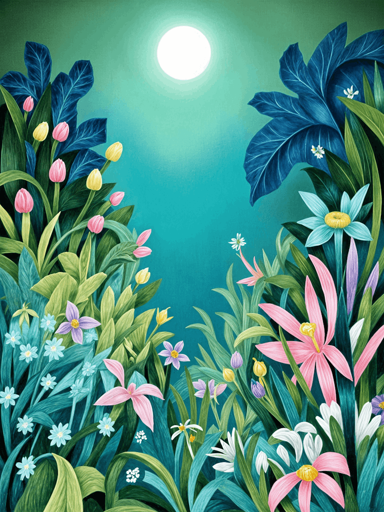 Moonlit Flowers no2