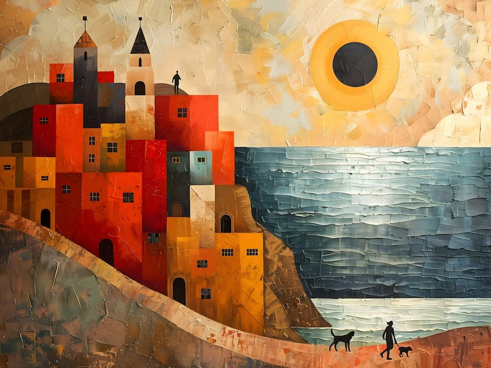 City By The Sea, Cubism
