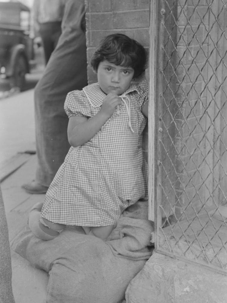 Untitled Photo, Possibly Related To Young Mexican Girl Who Was Playing Around Relief Line In San Antonio, Texa