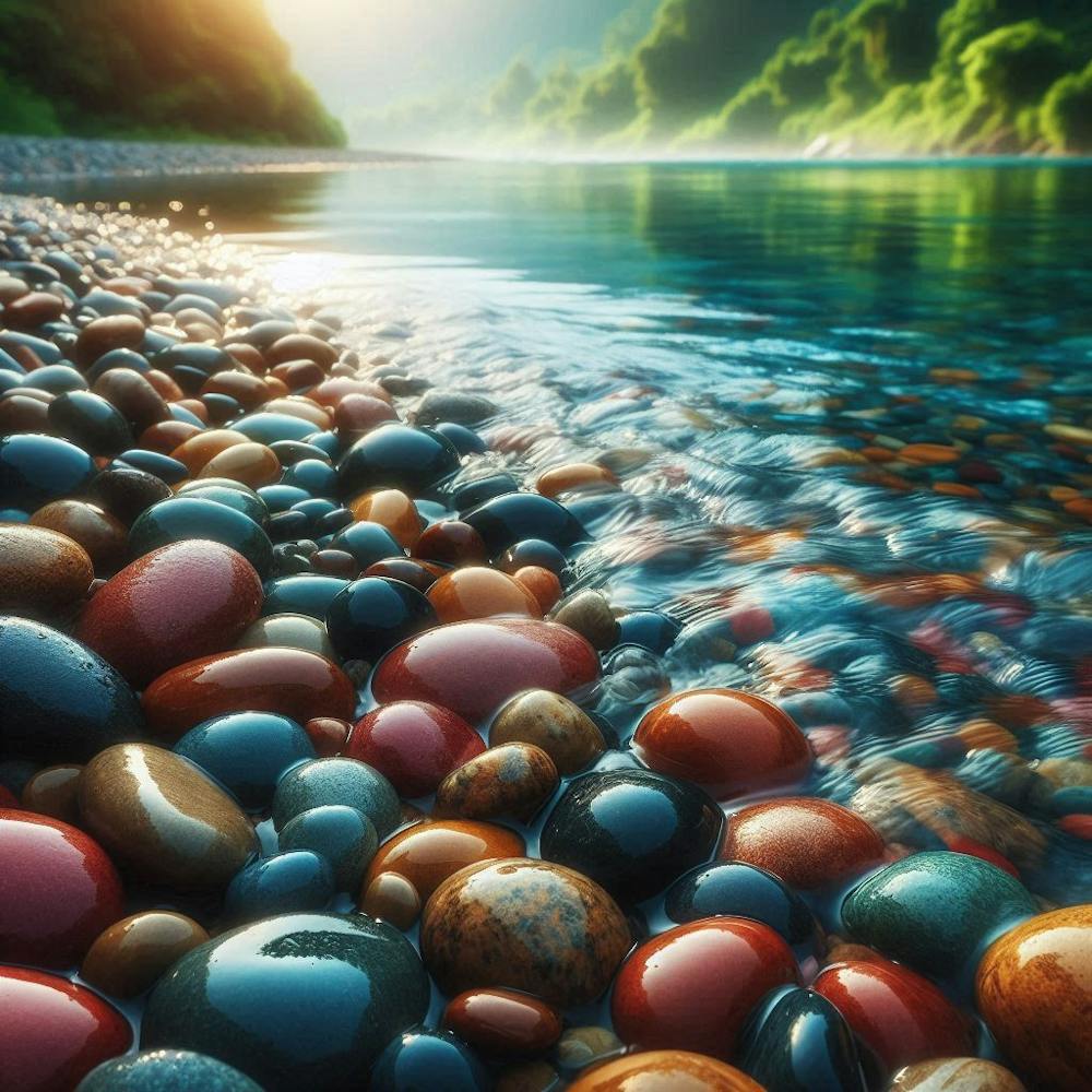 Pebbles On The River