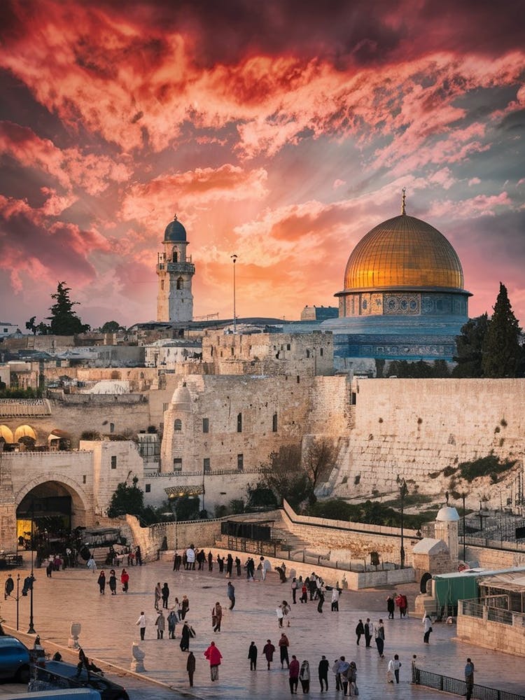 Sunset In Jerusalem