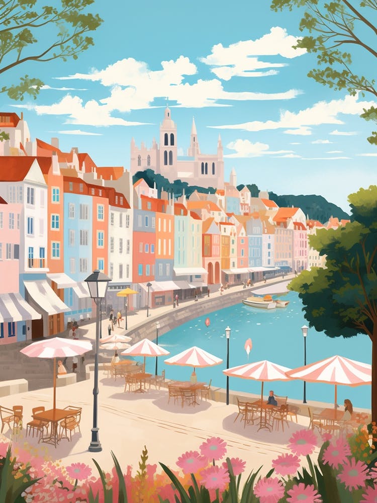 Santander Spain 6 Illustration