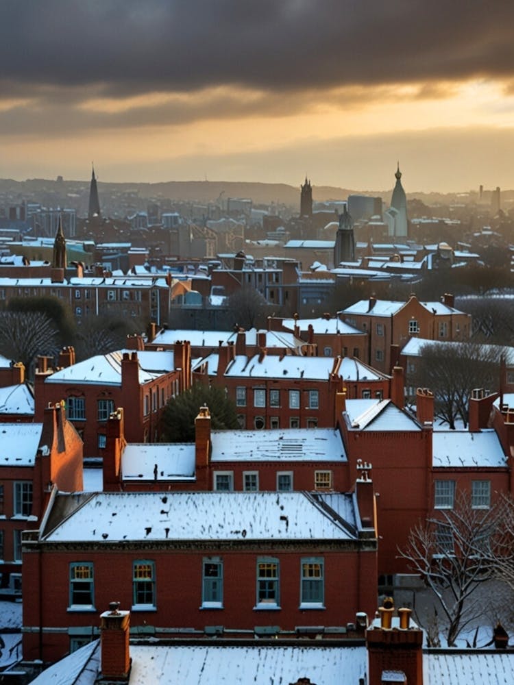 London Skyline At Sunset