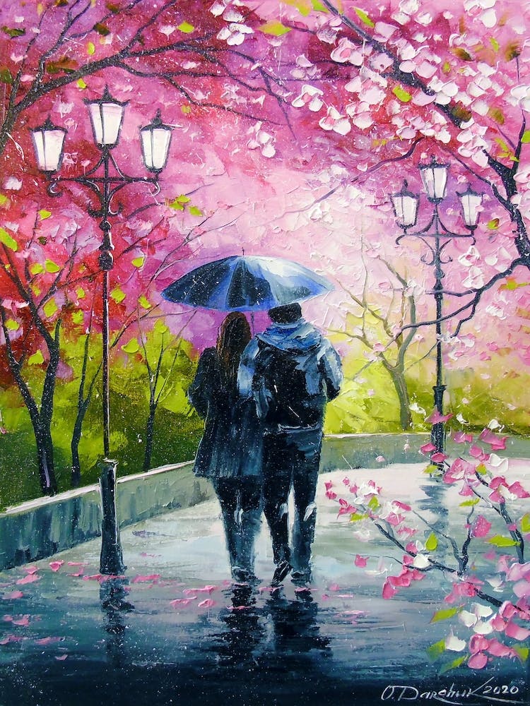 spring walk in the park