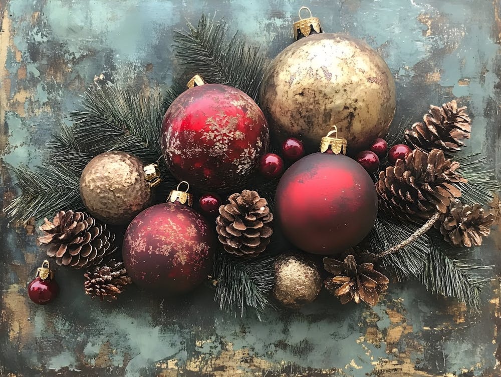 Vintage Holiday Mixed Media 8