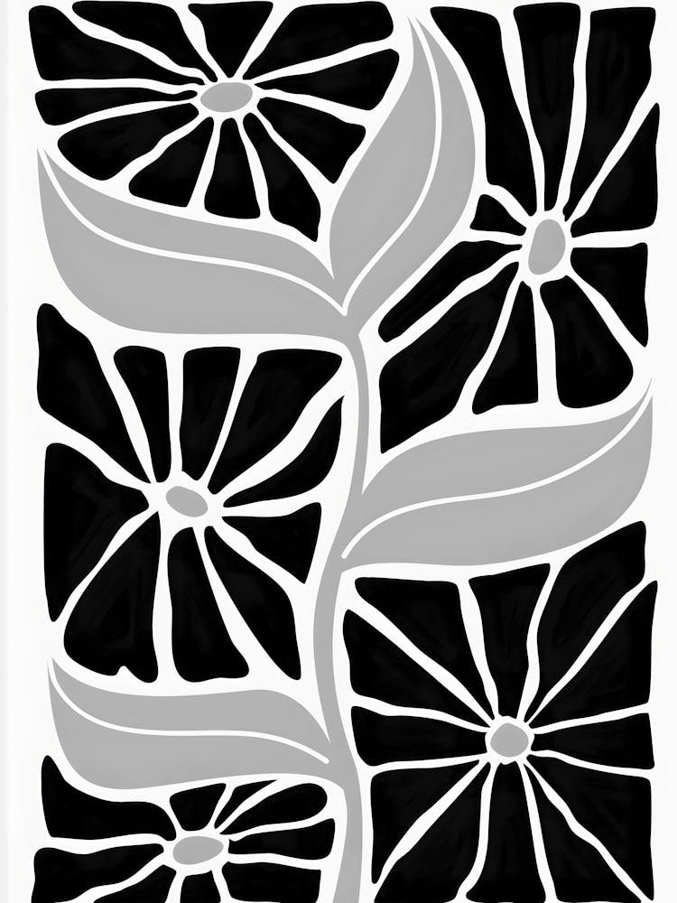 Black And White Flower 66