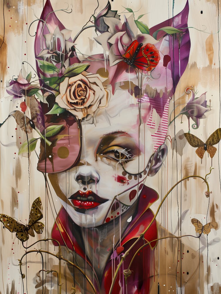 Girl With Butterflies