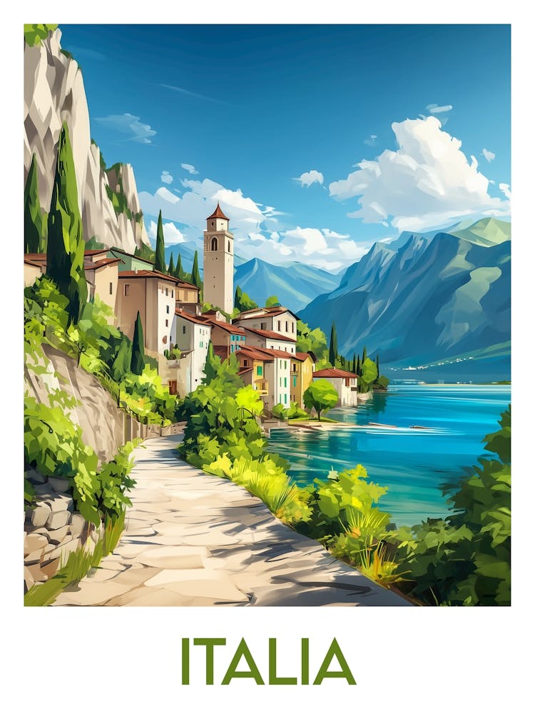 Affiche de voyage Italia 1
