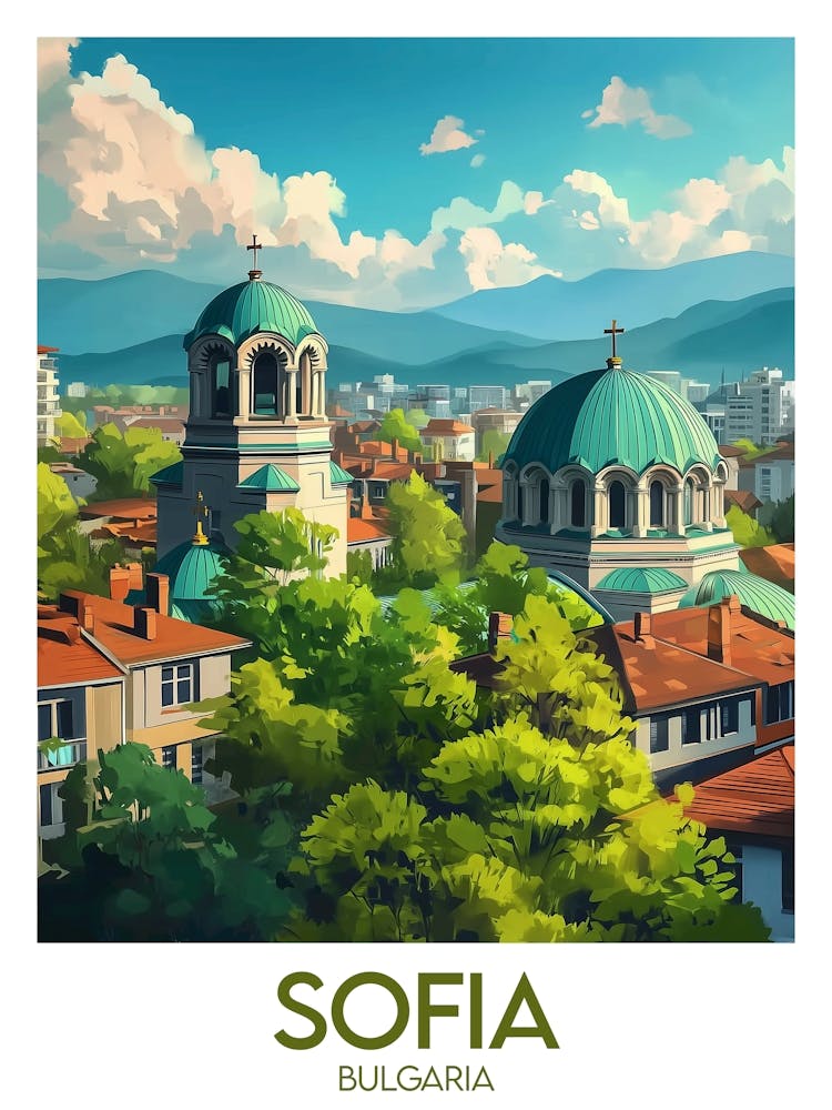 Affiche de voyage Sofia
