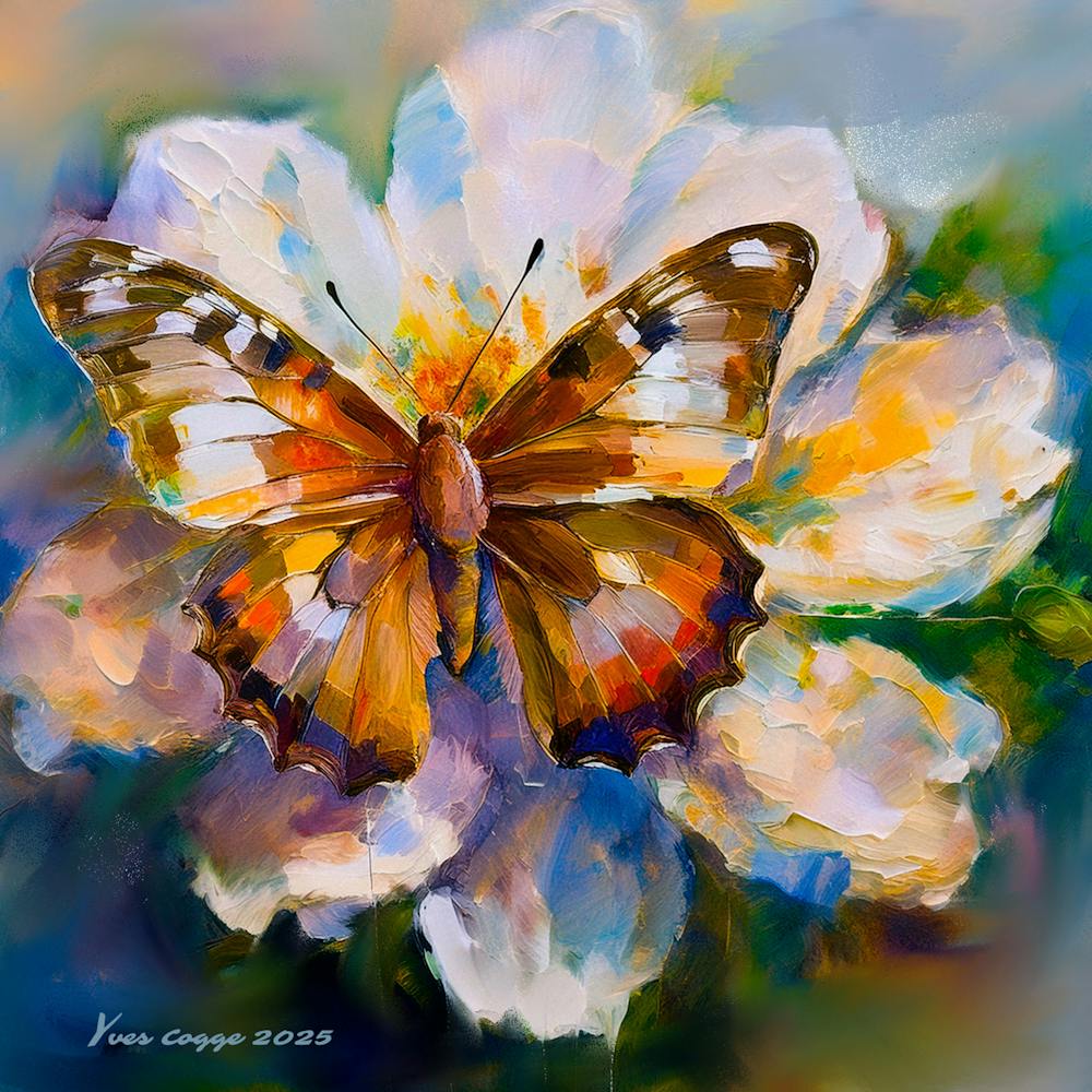 vlinder op een bloem