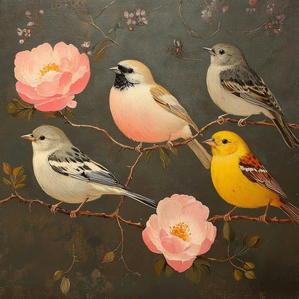 Birds On A Branch Art 26