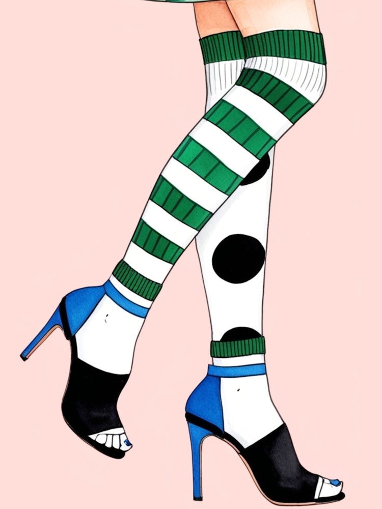 Overknee-Socken
