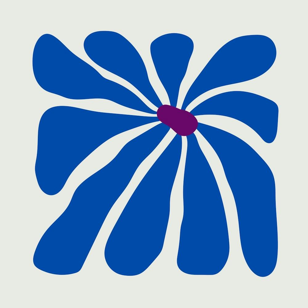 Blue Flower 4
