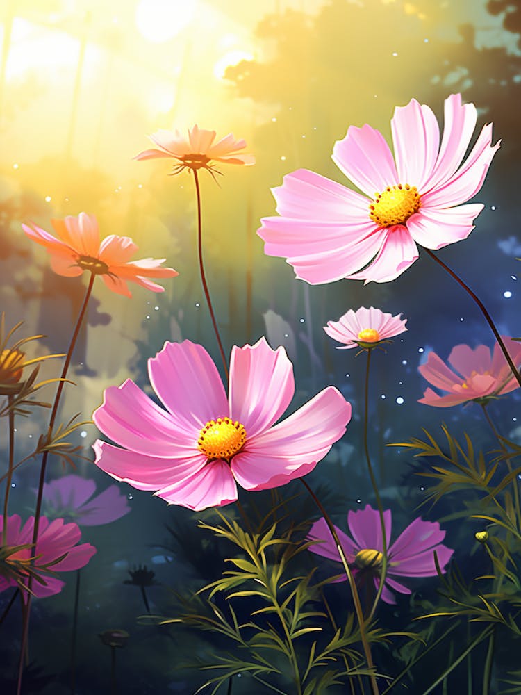 Cosmos Wildflower In Rainforest, South Western  (4)