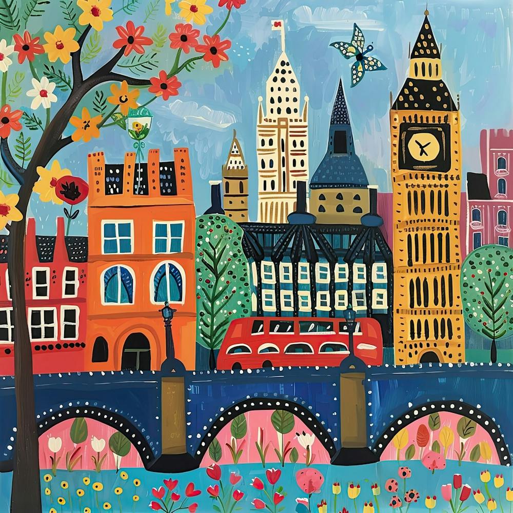 Kids Travel Illustration London 3