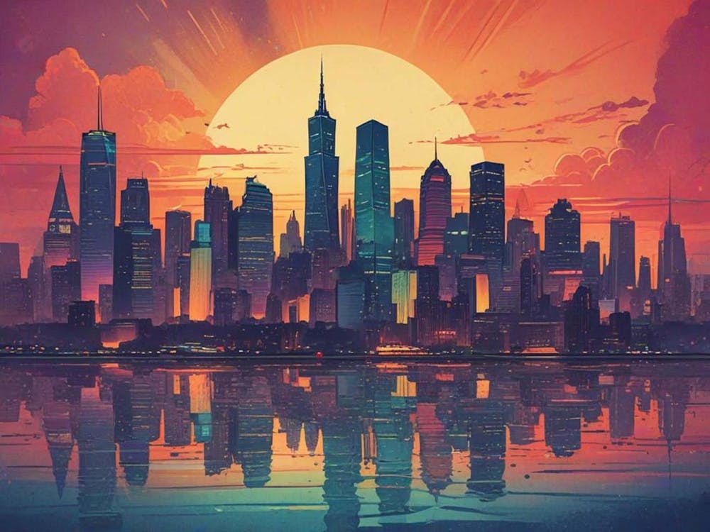 Sunset Cityscape