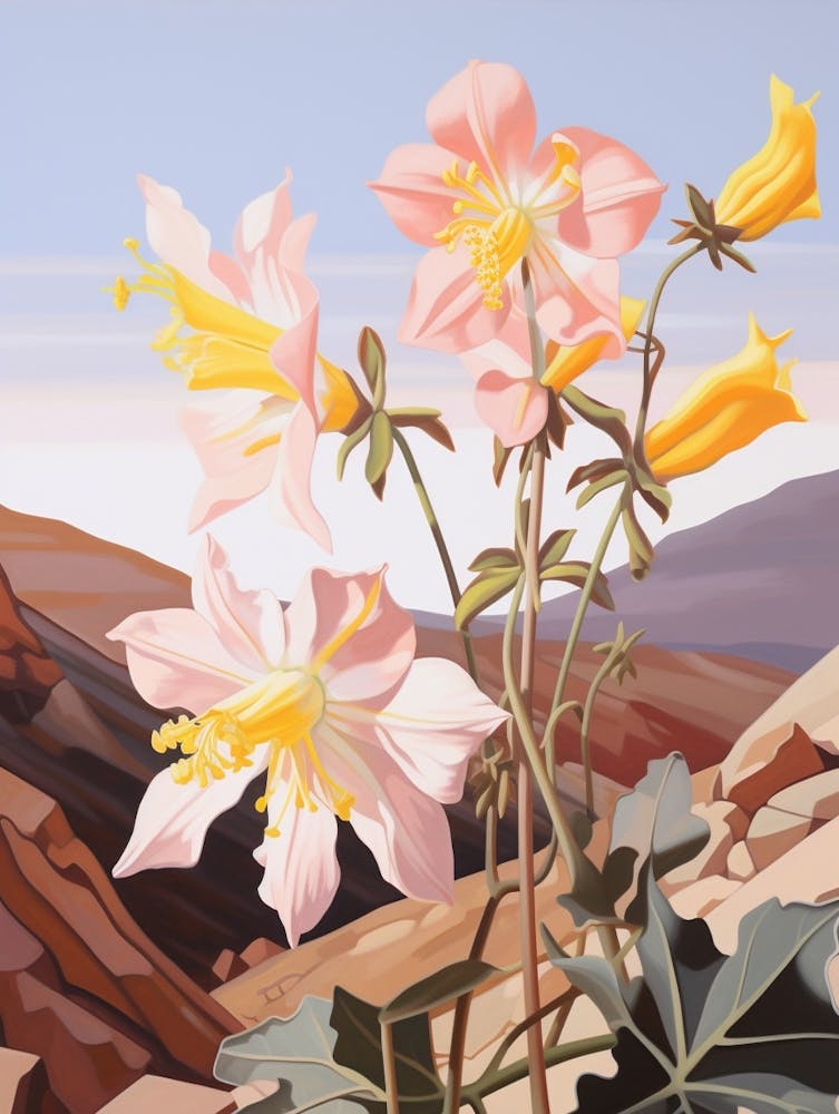 Columbine 2 Flower Painting