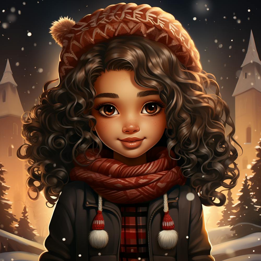 Black Girl Dressed for Fall.