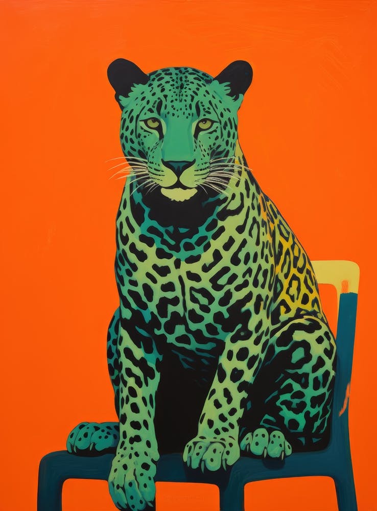 Leopard On A Chair
