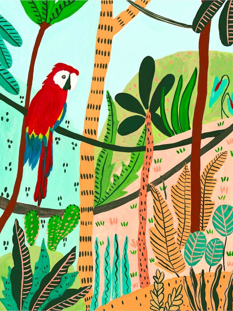 Tropical Lone Parrot