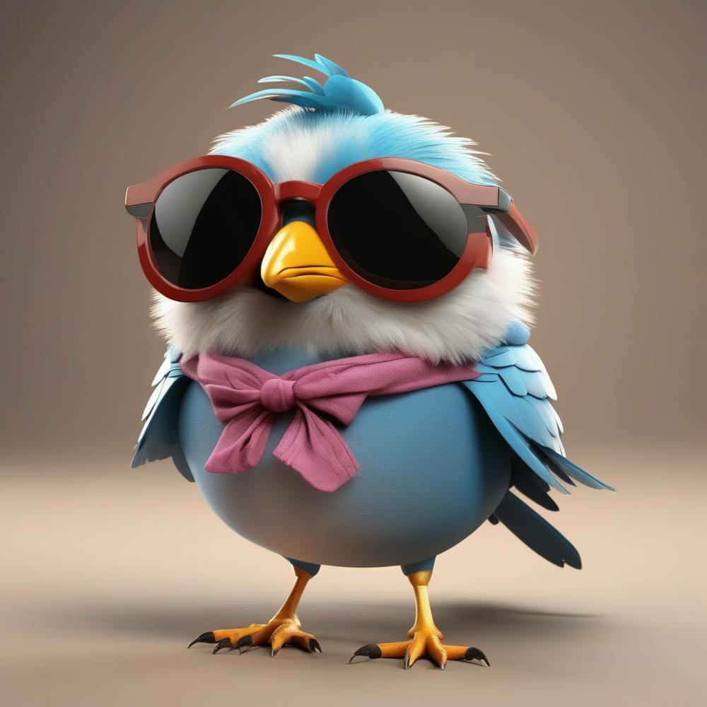 Bird In Sunglasses