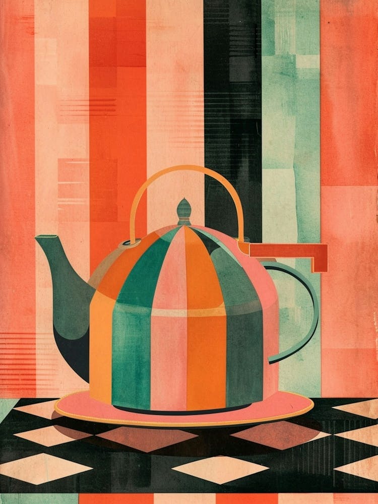 Art Deco Inspired Teapot