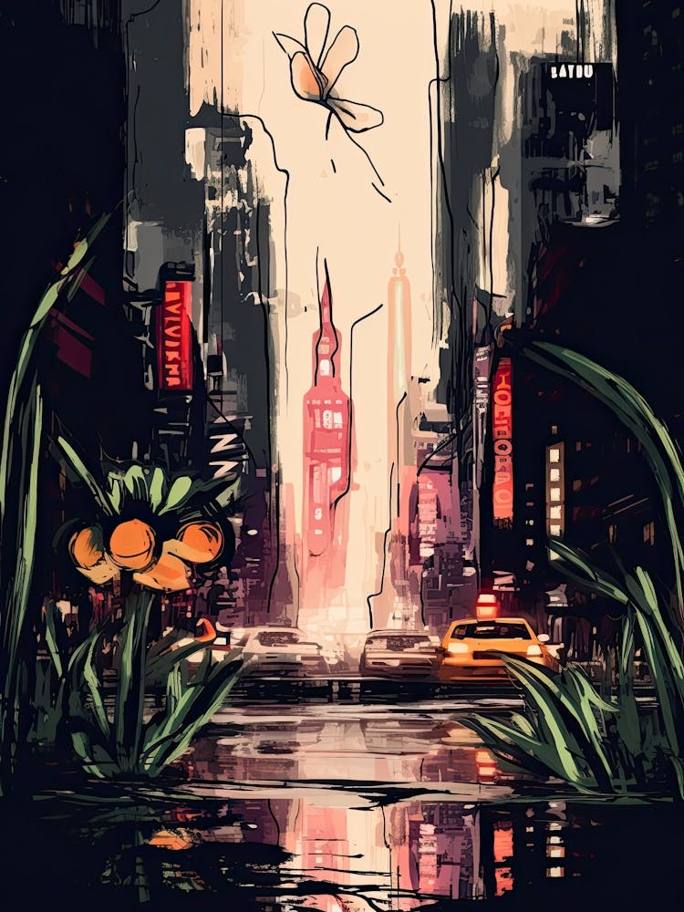 New York, Flower Collage 1