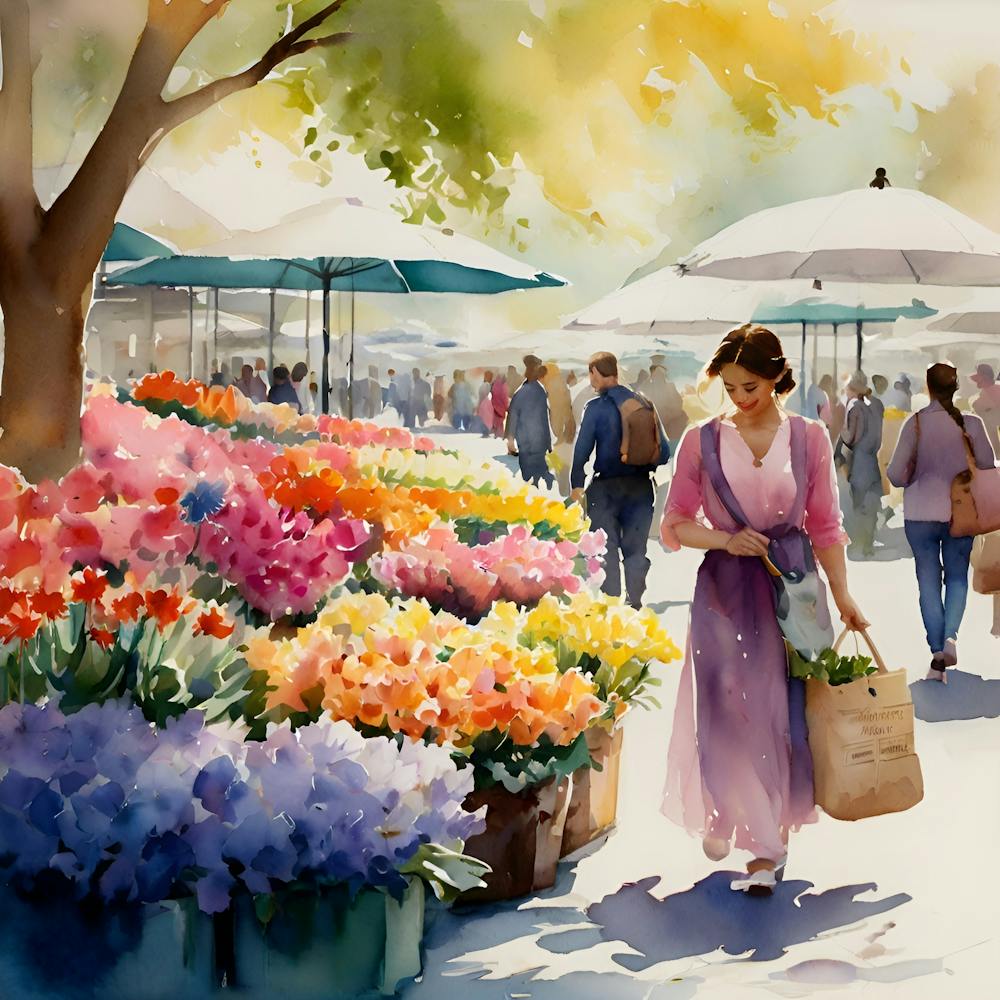 Flowers At The Market