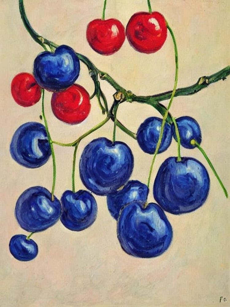 Cherry 1 Vintage Sketch Fruit