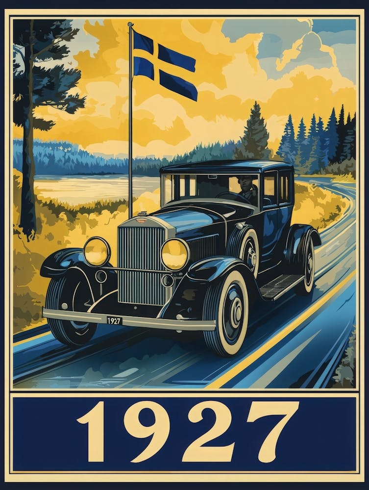 Aihrgdesign Ein Vintage-Automobil-Poster zur Feier des Produ Dea4c40b 1910 4a63 93c5 6a72e4e65a73 1