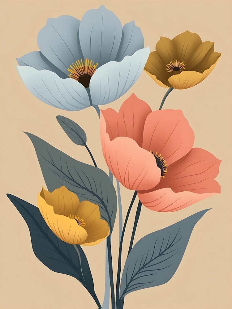 Fleurs Rêveuses et Neutres