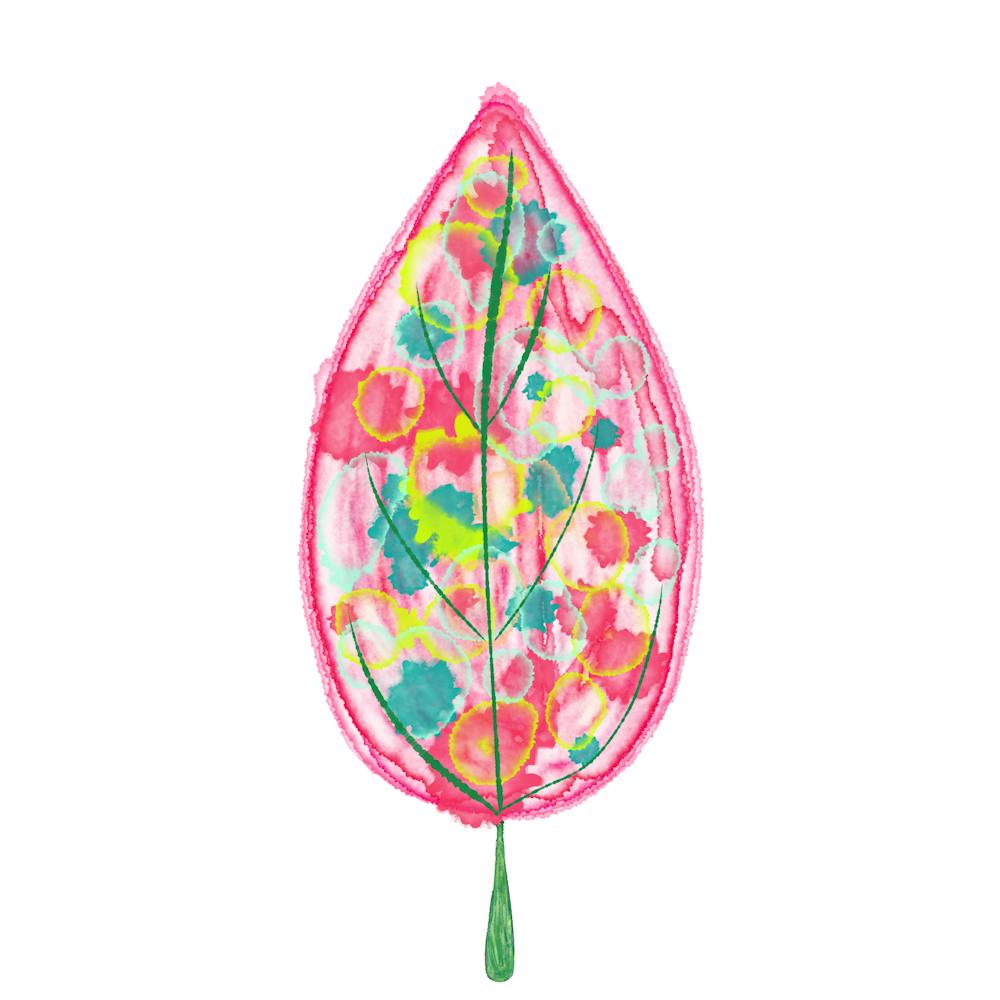 Watercolour Leaf - Abstract