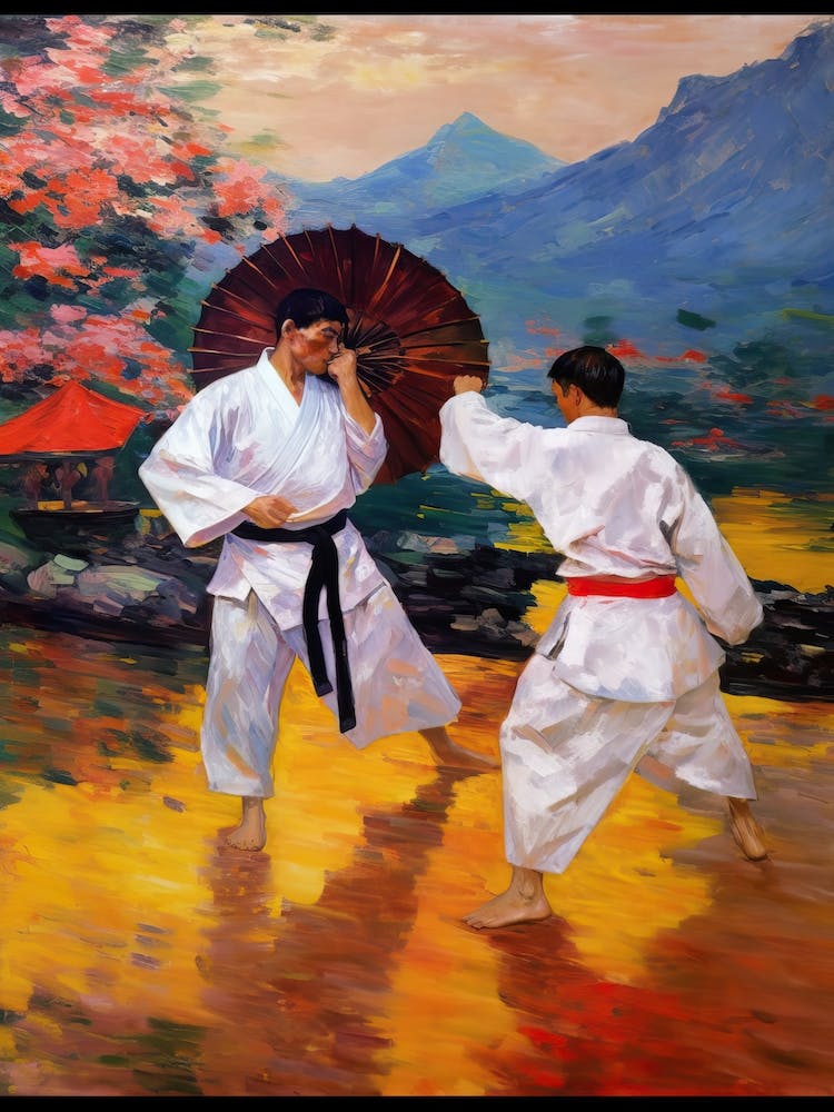 Taekwondo In The Style Of Monet 4