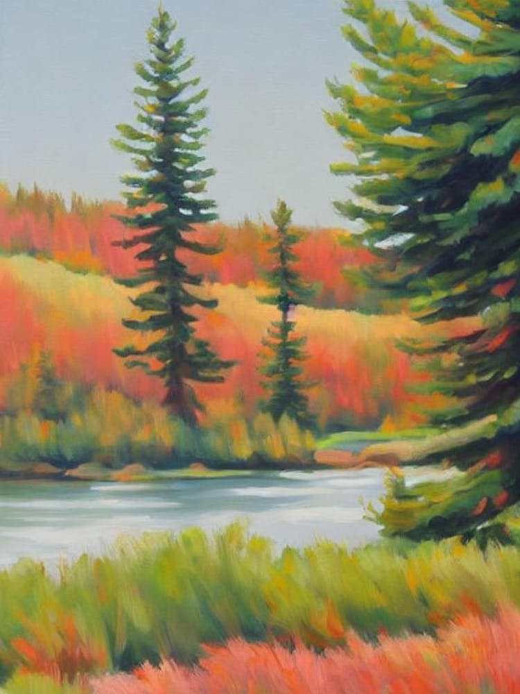 Sitka Spruce Tree Watercolour