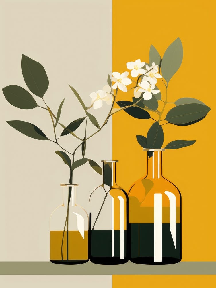 Three Vases With Flowers 1