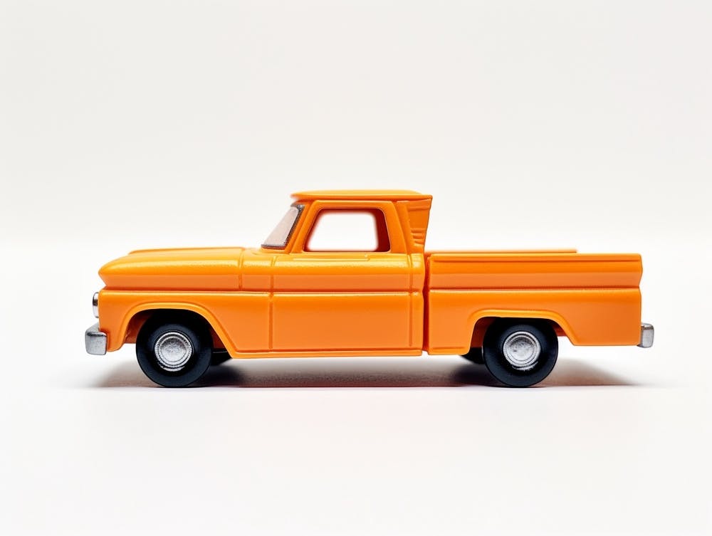 Toy Car 62 Chevy Pickup Orange