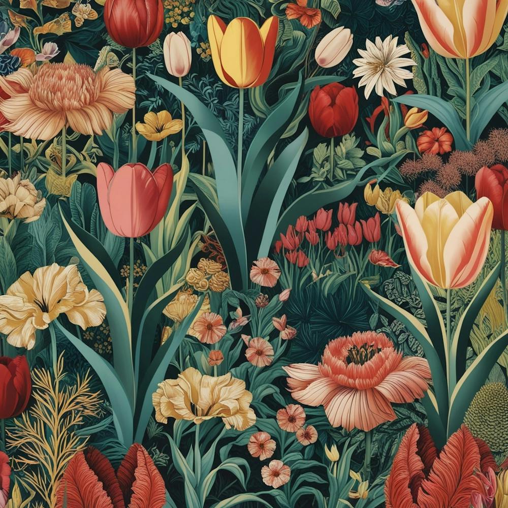 Tulips And Flowers